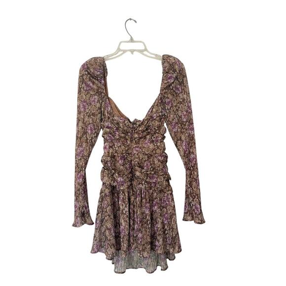 For Love & Lemons Camden Mini Dress in Purple Size Small - Picture 7 of 8